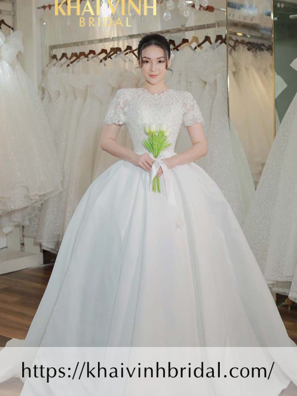 Cách lựa chọn mẫu váy cưới cho cô dâu gầy nhỏ ốm