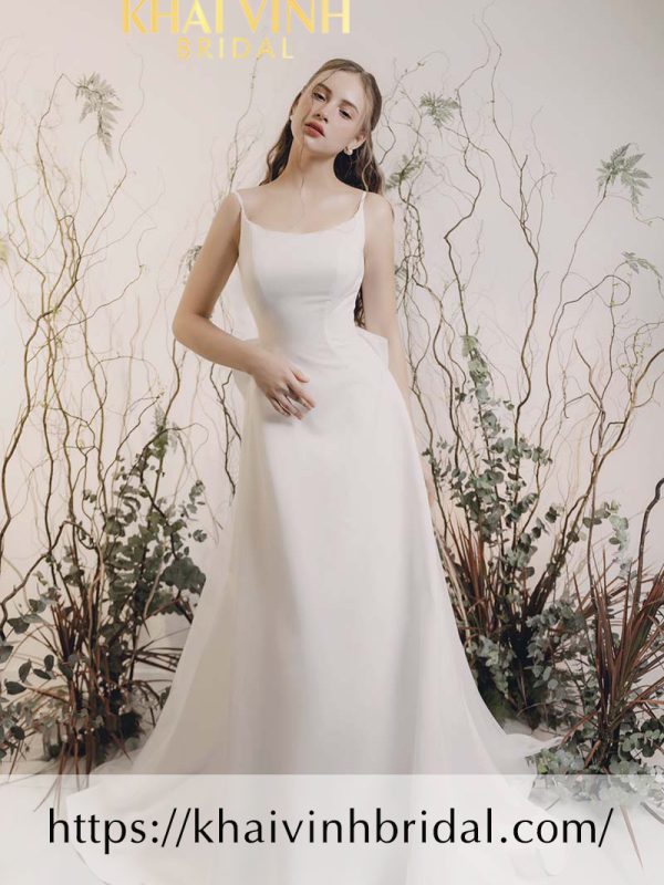 váy cưới trễ vai tay xoài cao cấp đi bàn mẫu hot 2023 mặc tùng 8 vải phi  nhật trắng, sang trọng đính kết tinh tế MÃ TW93 | Lazada.vn